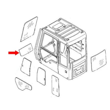 Aftermarket B Series Front Lower Glass CAH40-0085